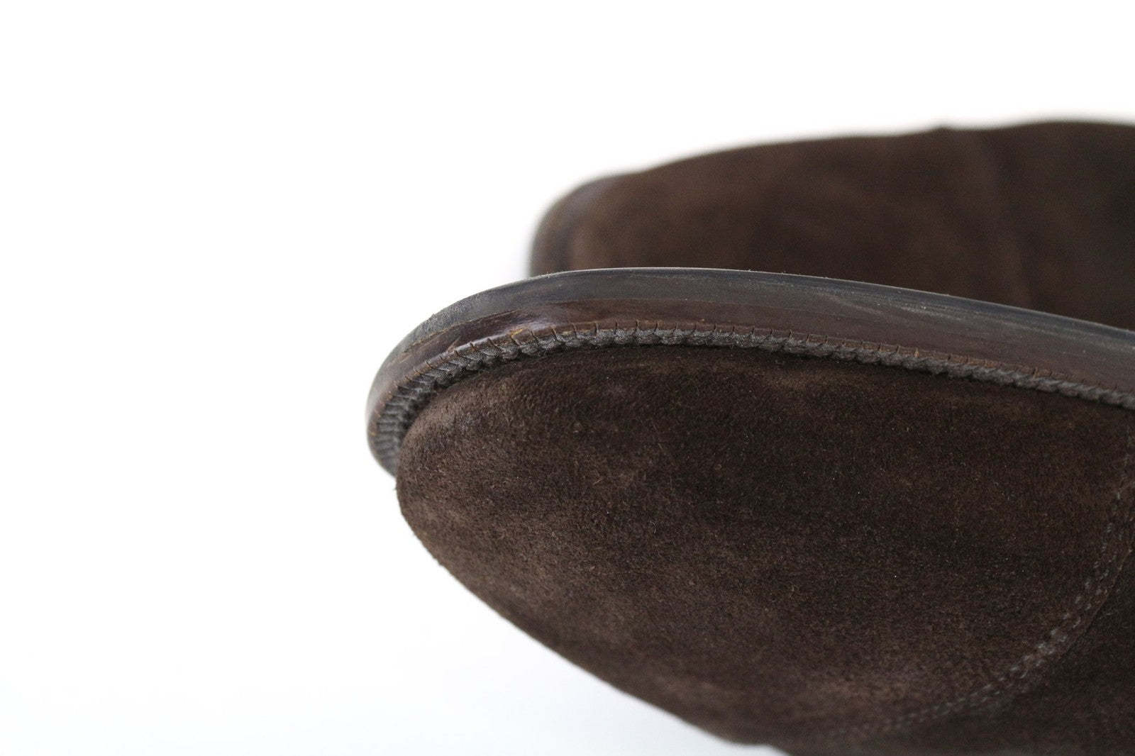 SUITSUPPLY Men's Shoes EU43 Dark Brown Suede Leather Double Buckle Low Top