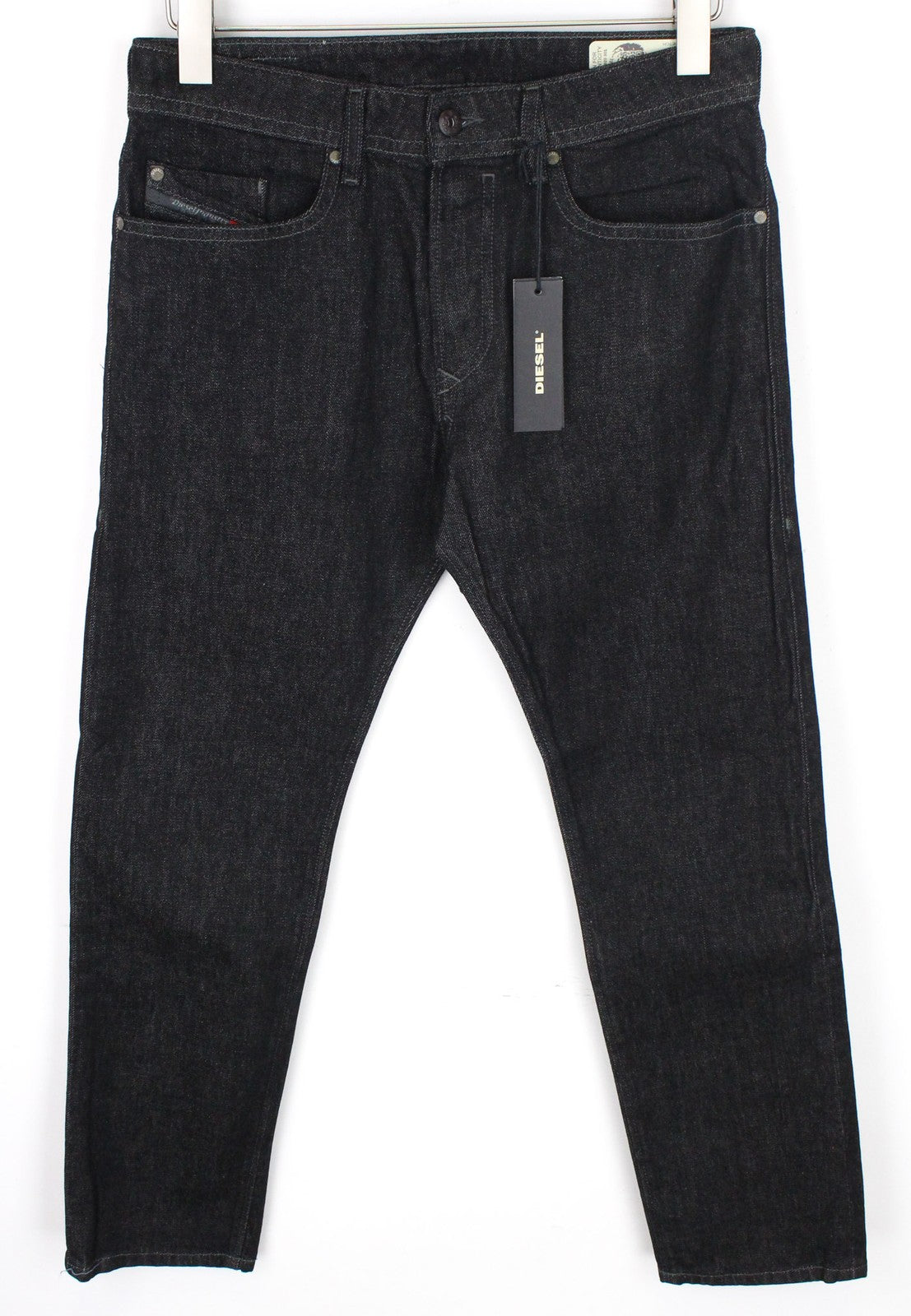 DIESEL Buster R8W58 Men's Jeans W29/L30 Black Slim Regular Stretch Tapered Fit