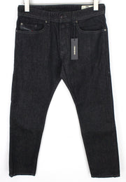 DIESEL Buster R8W58 Men's Jeans W29/L30 Black Slim Regular Stretch Tapered Fit