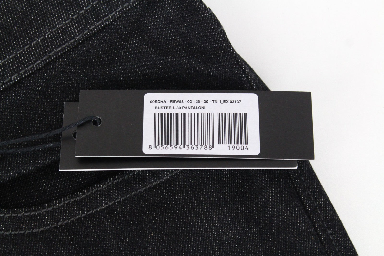 DIESEL Buster R8W58 Men's Jeans W29/L30 Black Slim Regular Stretch Tapered Fit