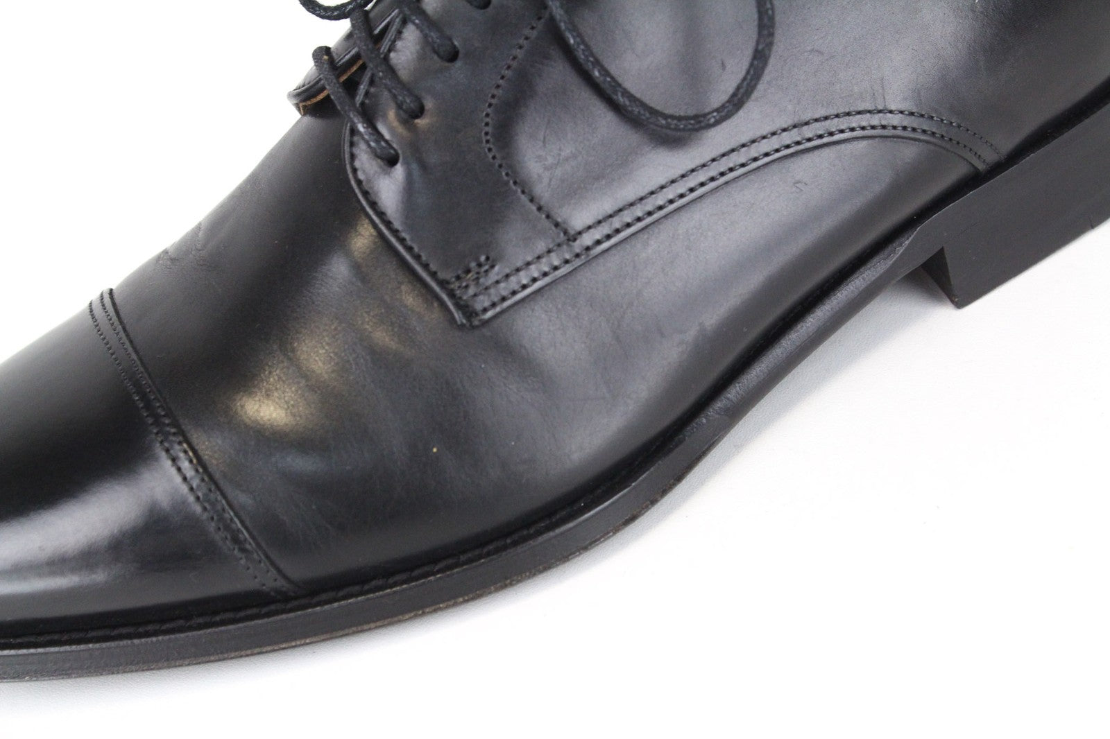 SUITSUPPLY Men's Shoes EU39.5 Black Classic Blake Stitched Calf Leather Formal