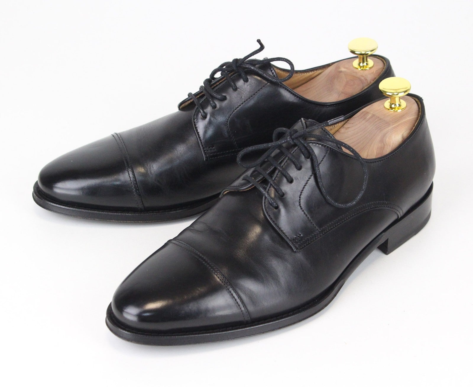 SUITSUPPLY Men's Shoes EU39.5 Black Classic Blake Stitched Calf Leather Formal