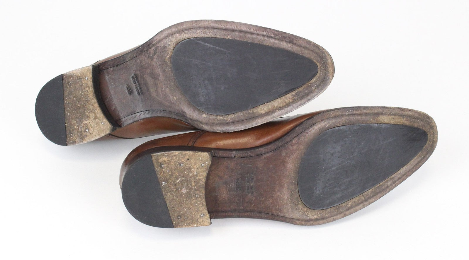 SUITSUPPLY Men's Shoes EU43.5 Mid Brown Derby Pure Calf Leather Lace Ups