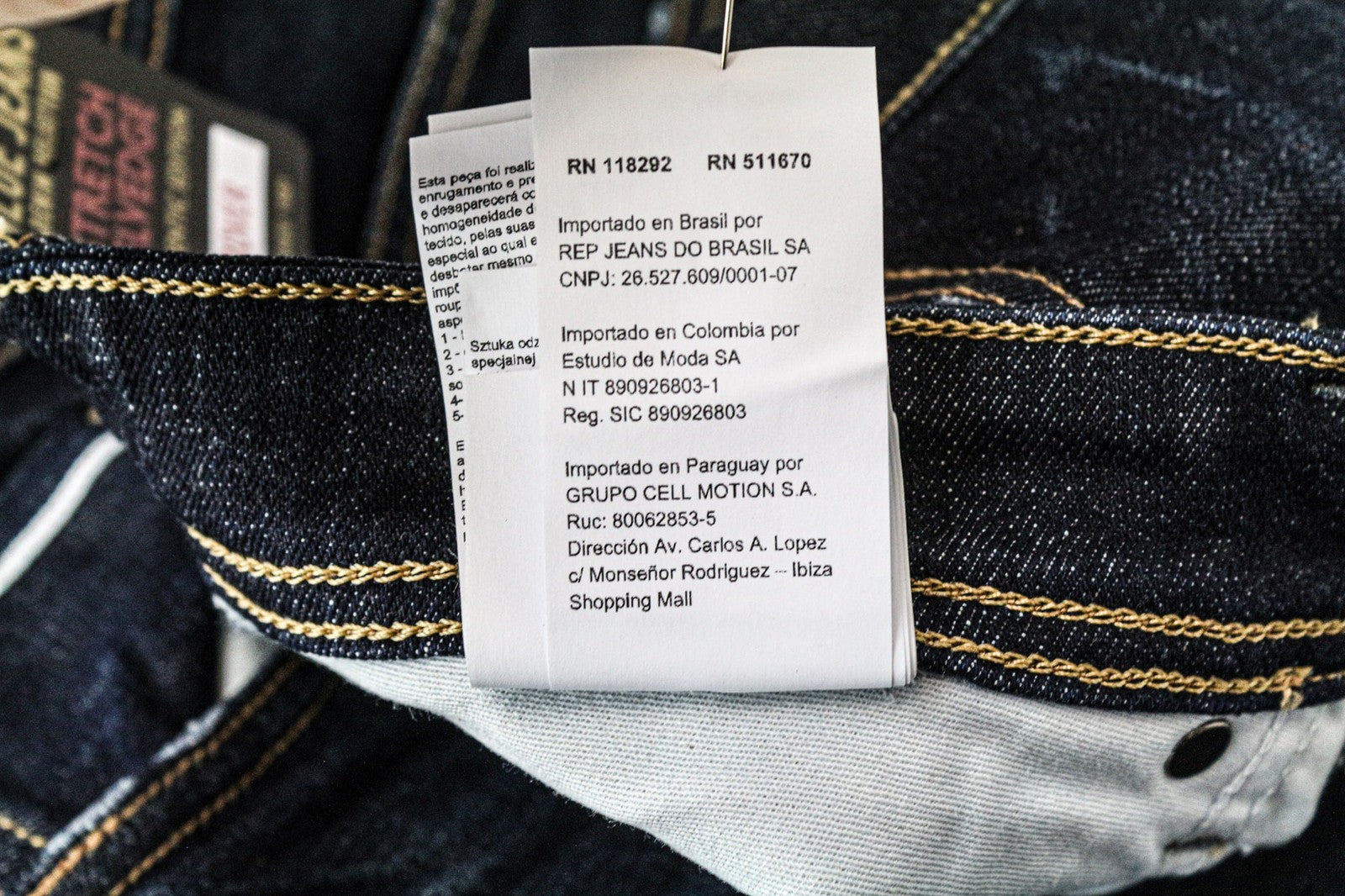 REPLAY Grover Men's Jeans W30/L34 Selvedge Straight Blue Stretch Cotton Denim