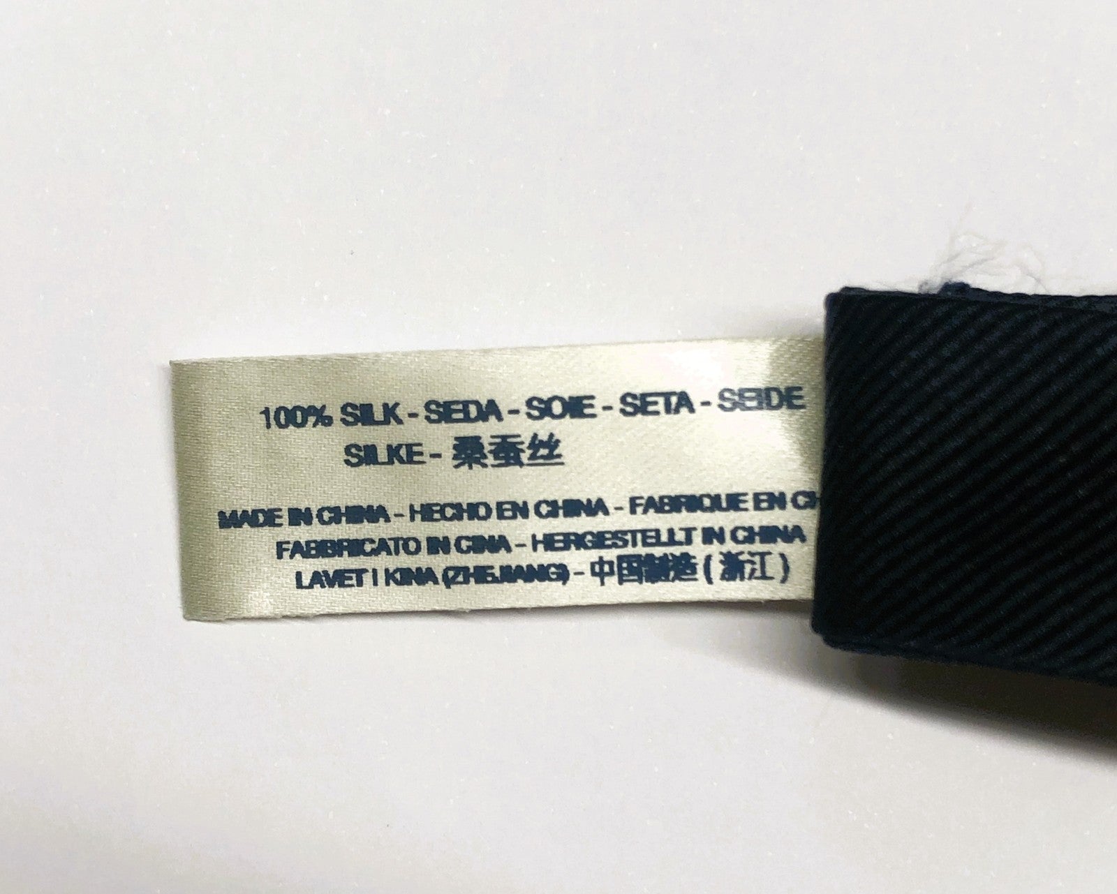 SUITSUPPLY Men's Tie 93x7.4 cm Marine Blue Silk Bow Self-Tie Butterfly Formal