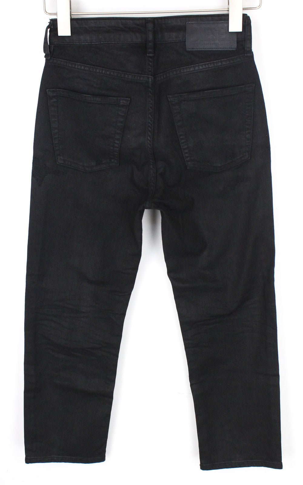 DIESEL Aryel 069JD Women's Jeans W23/L30 Black Stretch Straight Girls Buttoned