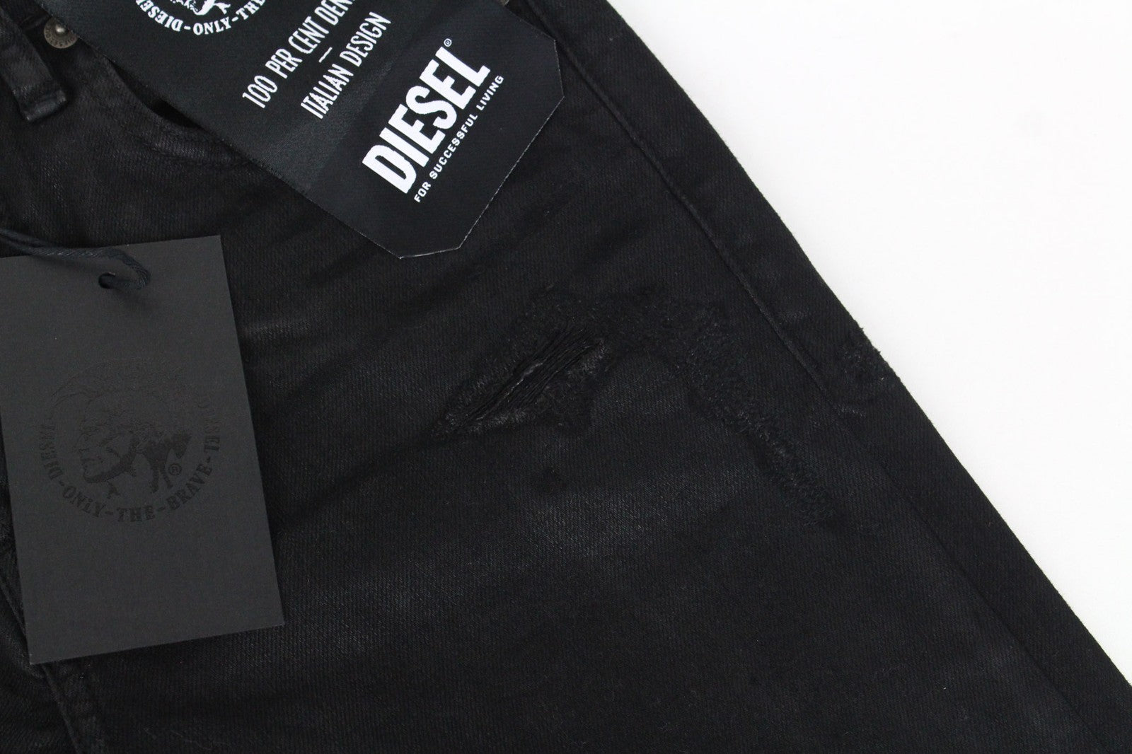 DIESEL Aryel 069JD Women's Jeans W23/L30 Black Stretch Straight Girls Buttoned