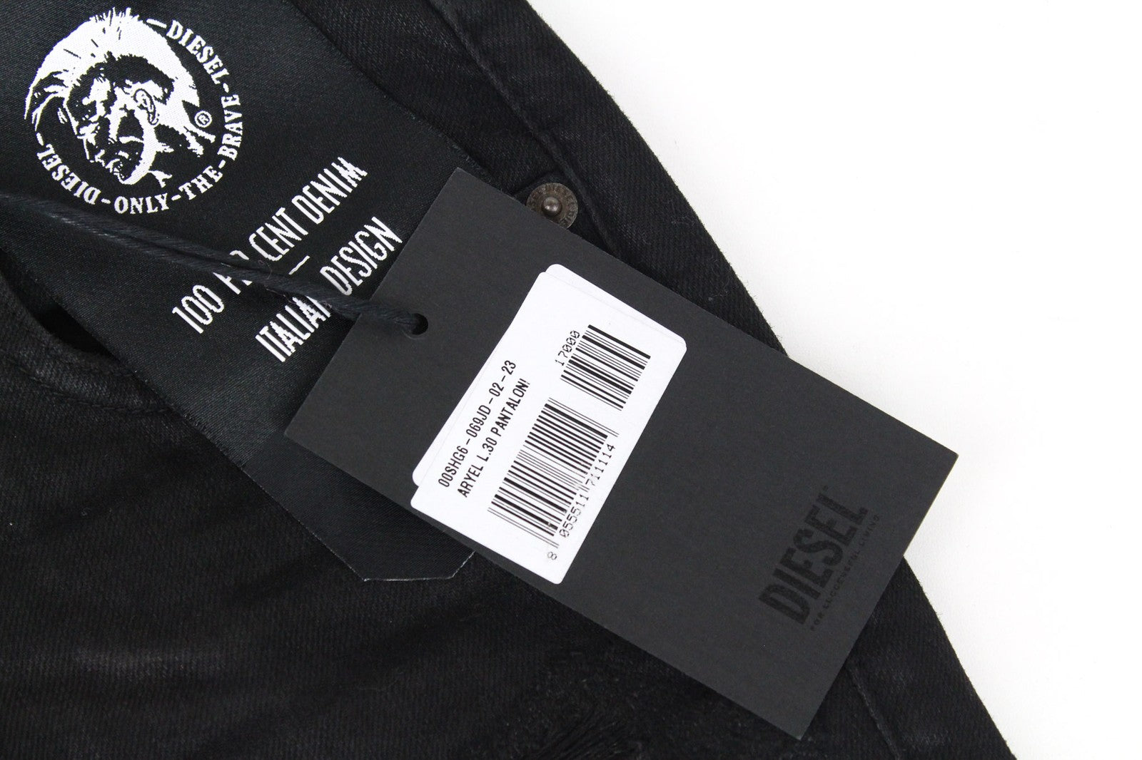 DIESEL Aryel 069JD Women's Jeans W23/L30 Black Stretch Straight Girls Buttoned