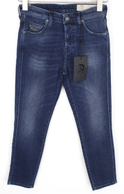 DIESEL Babhila 083AE Women's W24/L30 Blue Skinny Slim Stretch Girls Button Jeans