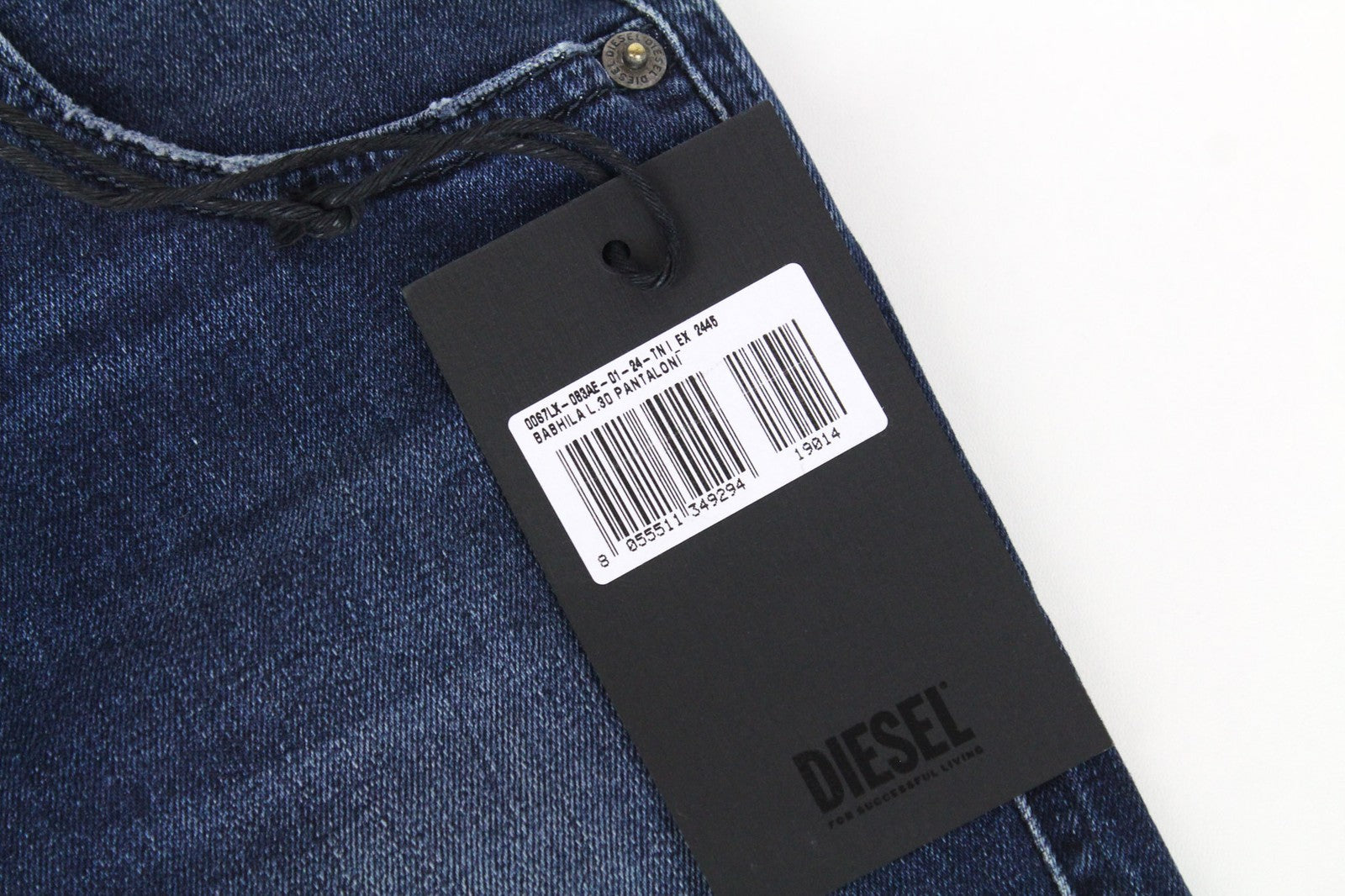 DIESEL Babhila 083AE Women's W24/L30 Blue Skinny Slim Stretch Girls Button Jeans