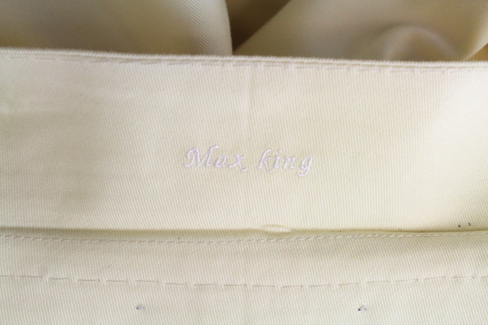 SUITSUPPLY La Spalla Men's UK38S Double-Breasted Light Yellow Cotton Suit 2Pc