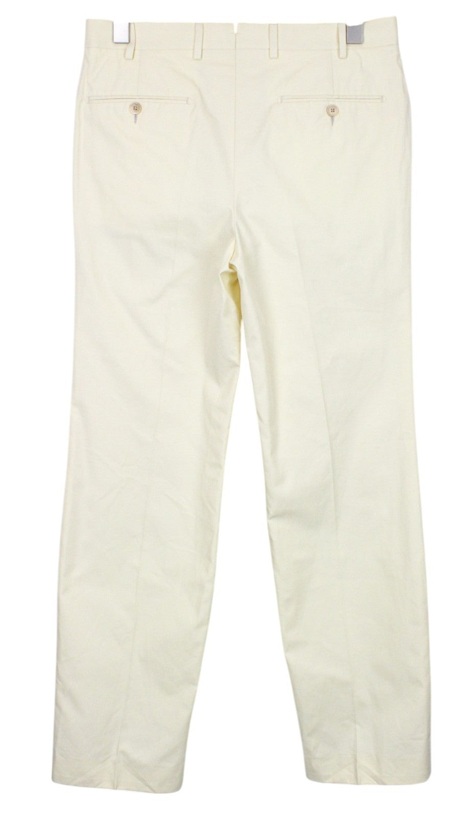 SUITSUPPLY La Spalla Men's UK38S Double-Breasted Light Yellow Cotton Suit 2Pc