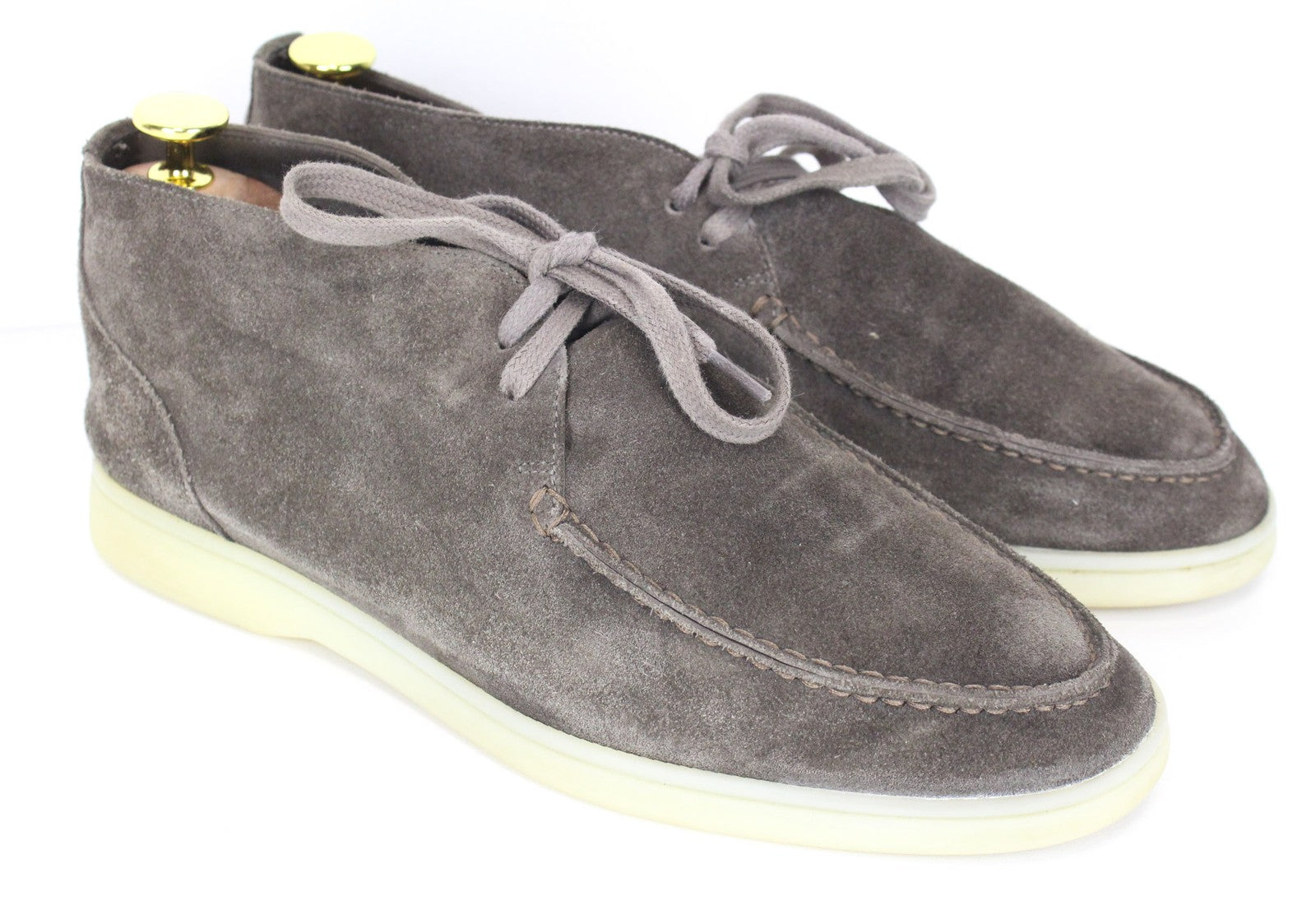 SUITSUPPLY Men's EU39 Brown Leather Suede Chukka High-Top Double-Face Shoes