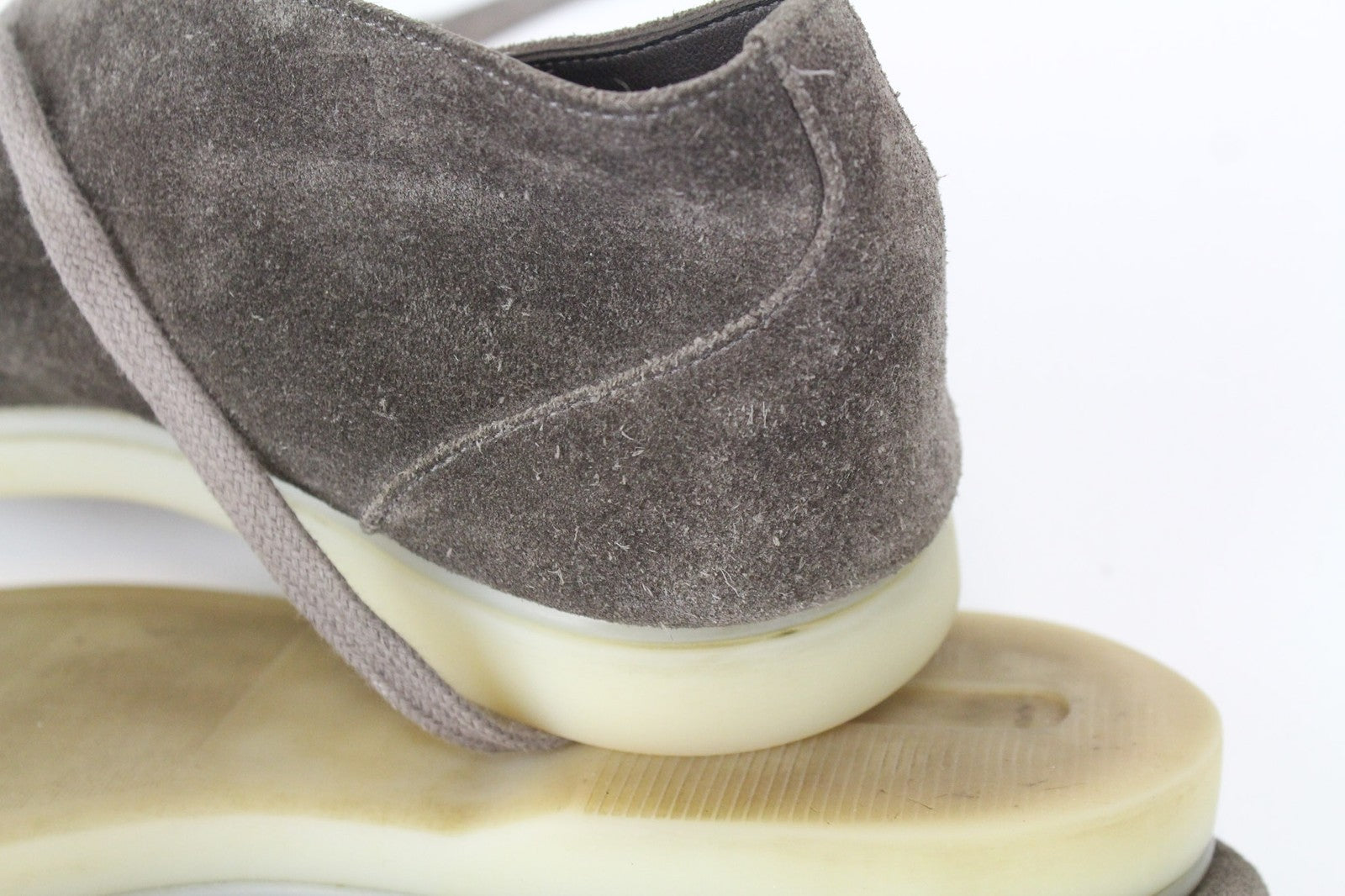 SUITSUPPLY Men's EU39 Brown Leather Suede Chukka High-Top Double-Face Shoes