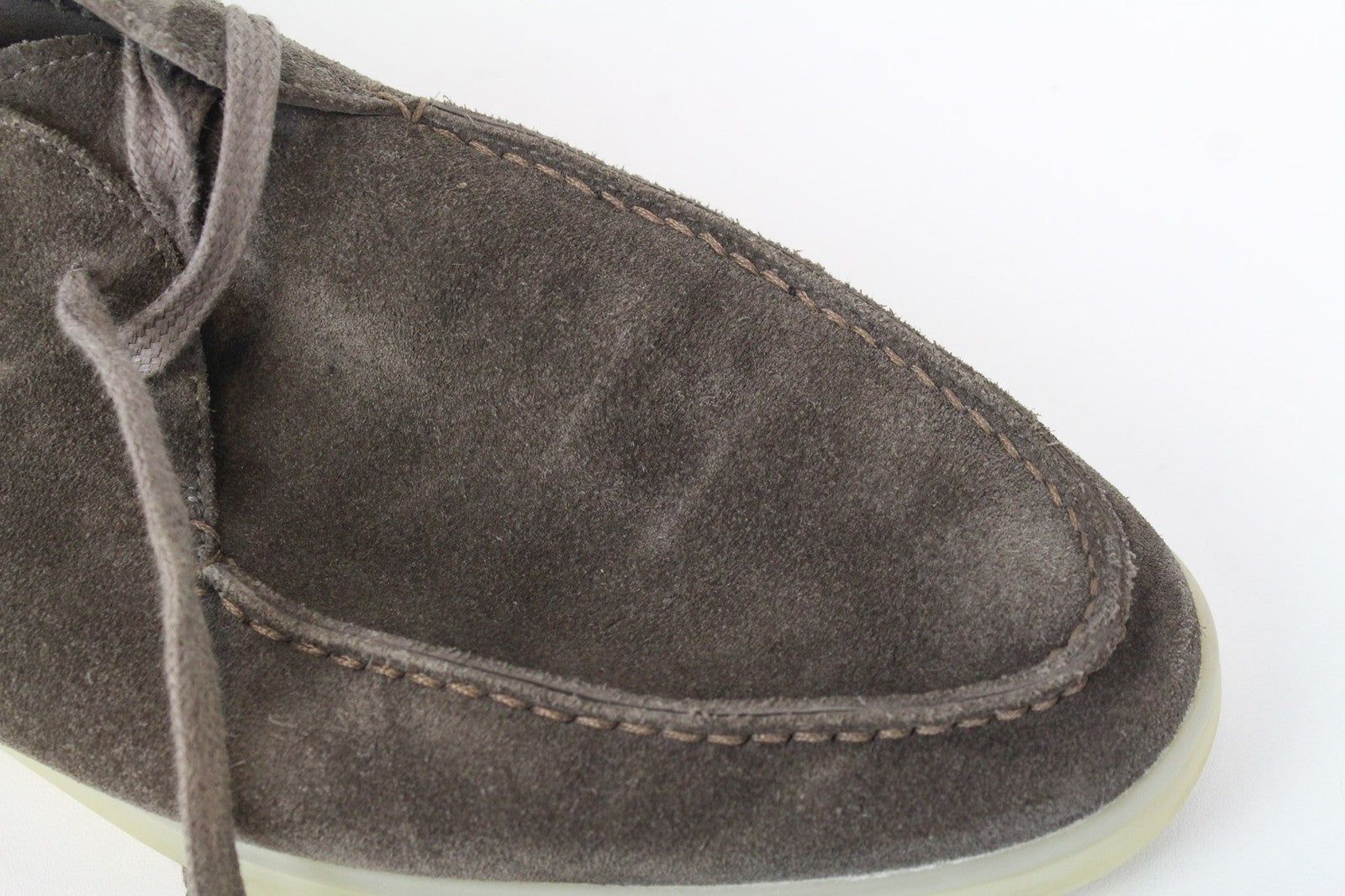 SUITSUPPLY Men's EU39 Brown Leather Suede Chukka High-Top Double-Face Shoes