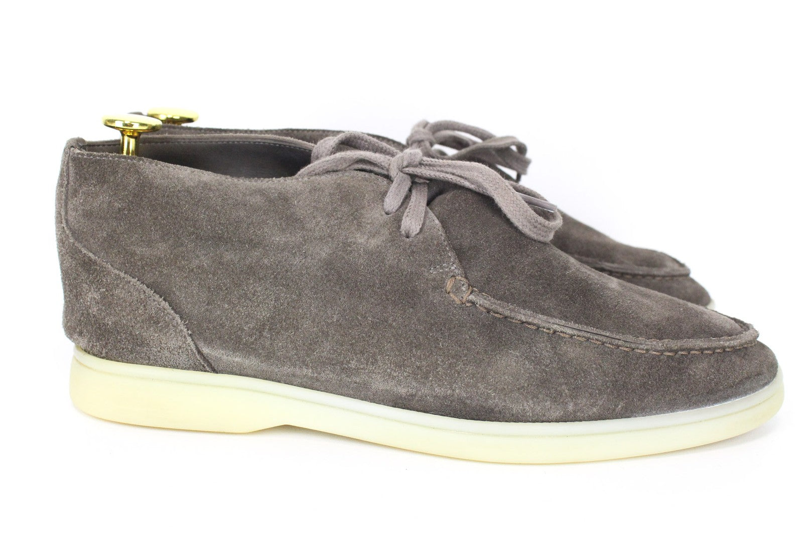 SUITSUPPLY Men's EU39 Brown Leather Suede Chukka High-Top Double-Face Shoes