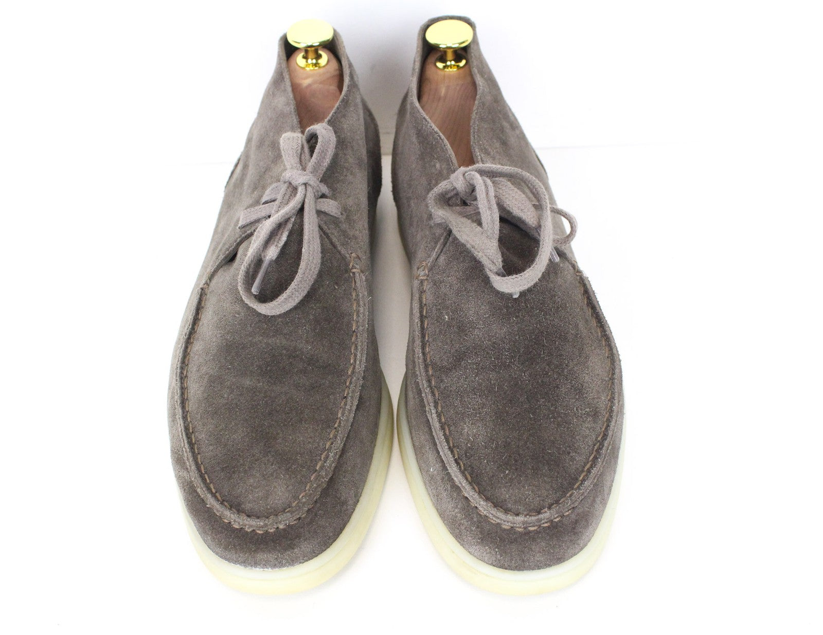 SUITSUPPLY Men's EU39 Brown Leather Suede Chukka High-Top Double-Face Shoes