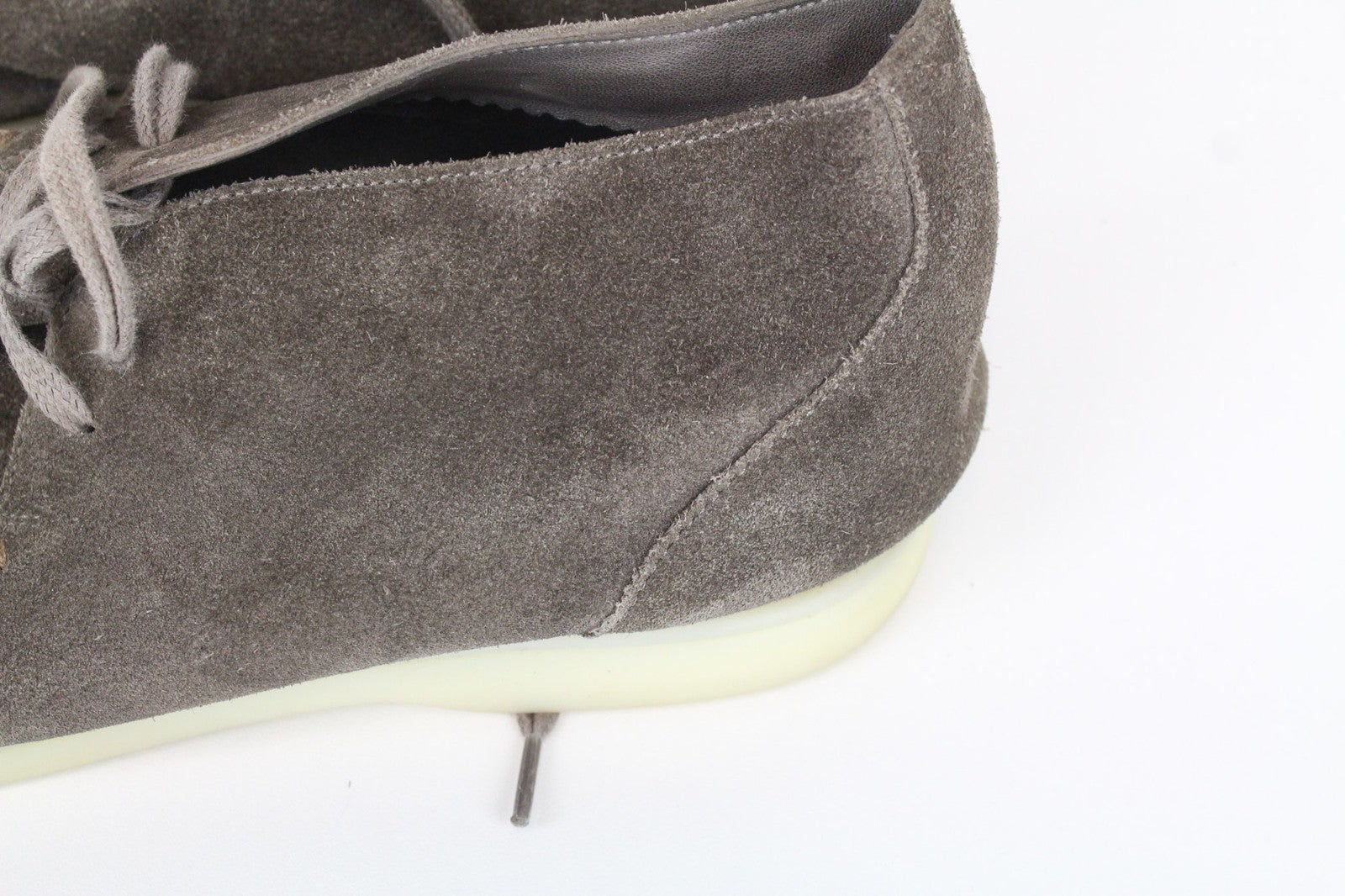 SUITSUPPLY Men's EU39 Brown Leather Suede Chukka High-Top Double-Face Shoes