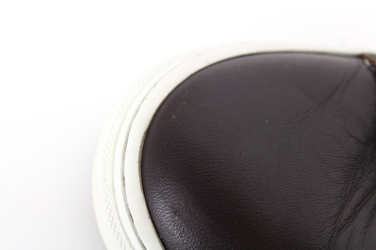 SUITSUPPLY Men's EU43 Dark Brown Leather Sneakers Classic Low-Shaft Lace-Up