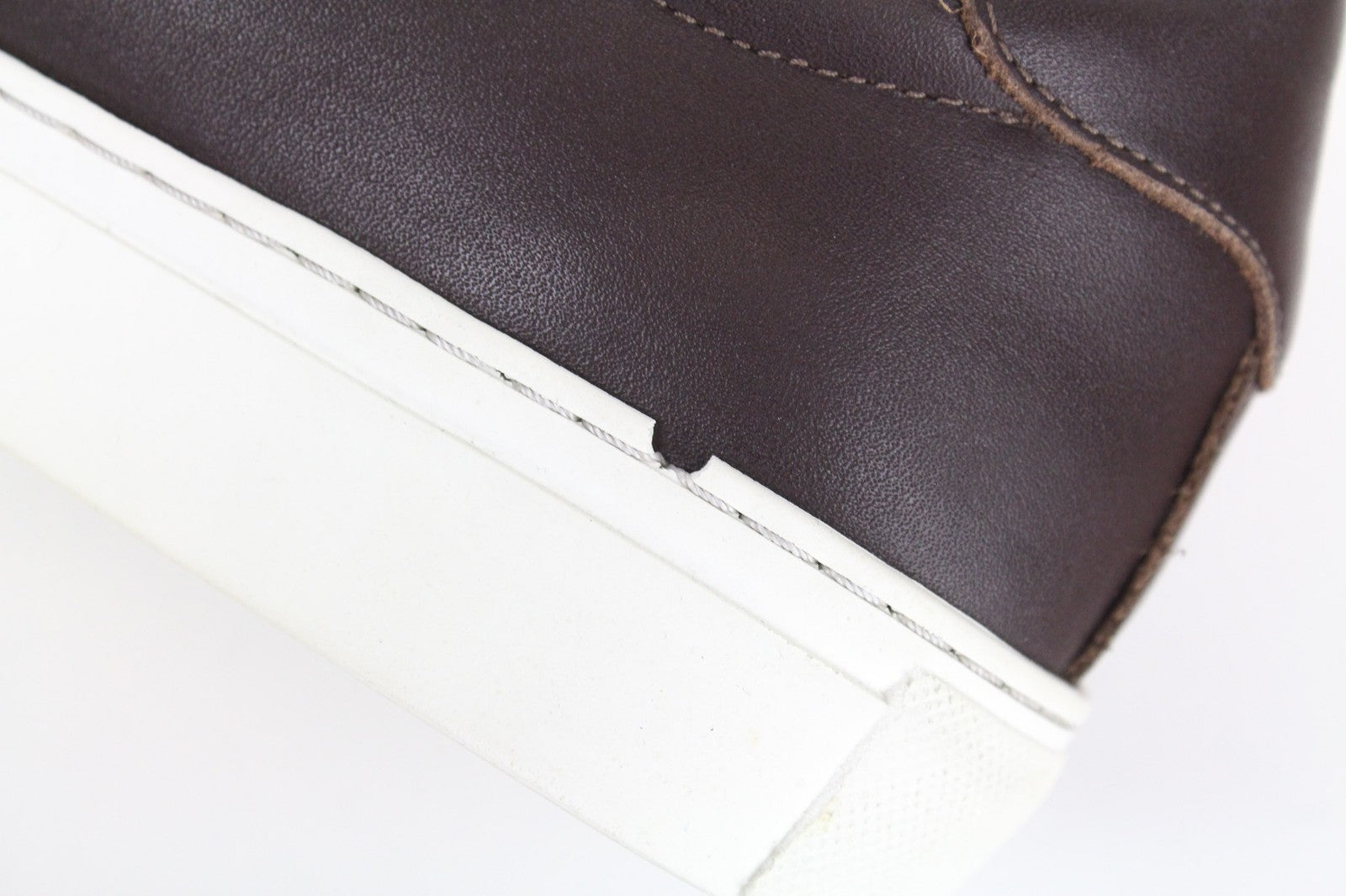 SUITSUPPLY Men's EU43 Dark Brown Leather Sneakers Classic Low-Shaft Lace-Up