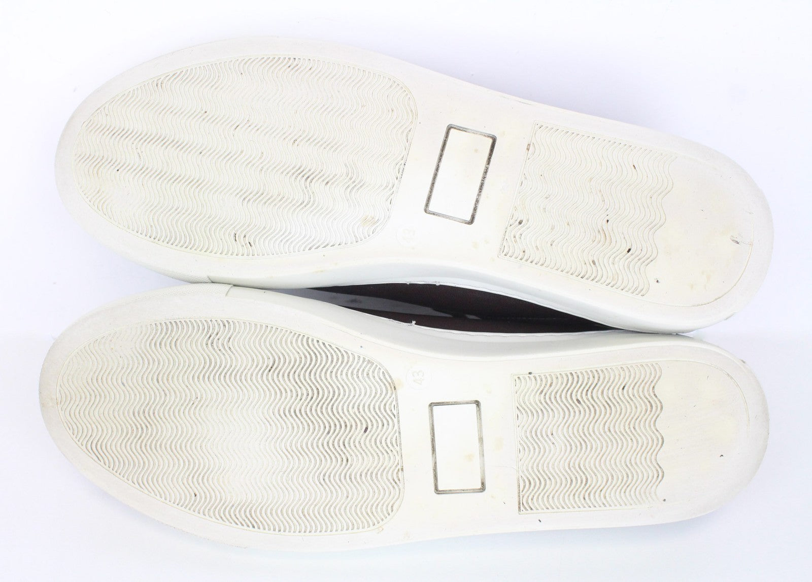 SUITSUPPLY Men's EU43 Dark Brown Leather Sneakers Classic Low-Shaft Lace-Up