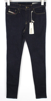 DIESEL Skinzee 0813C Women's W26/L32 Blue Super Slim Stretch Skinny Fit Jeans