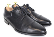 SUITSUPPLY Men's EU39 Black Derby Blake-Stitched Calf Leather Formal Lace-Up