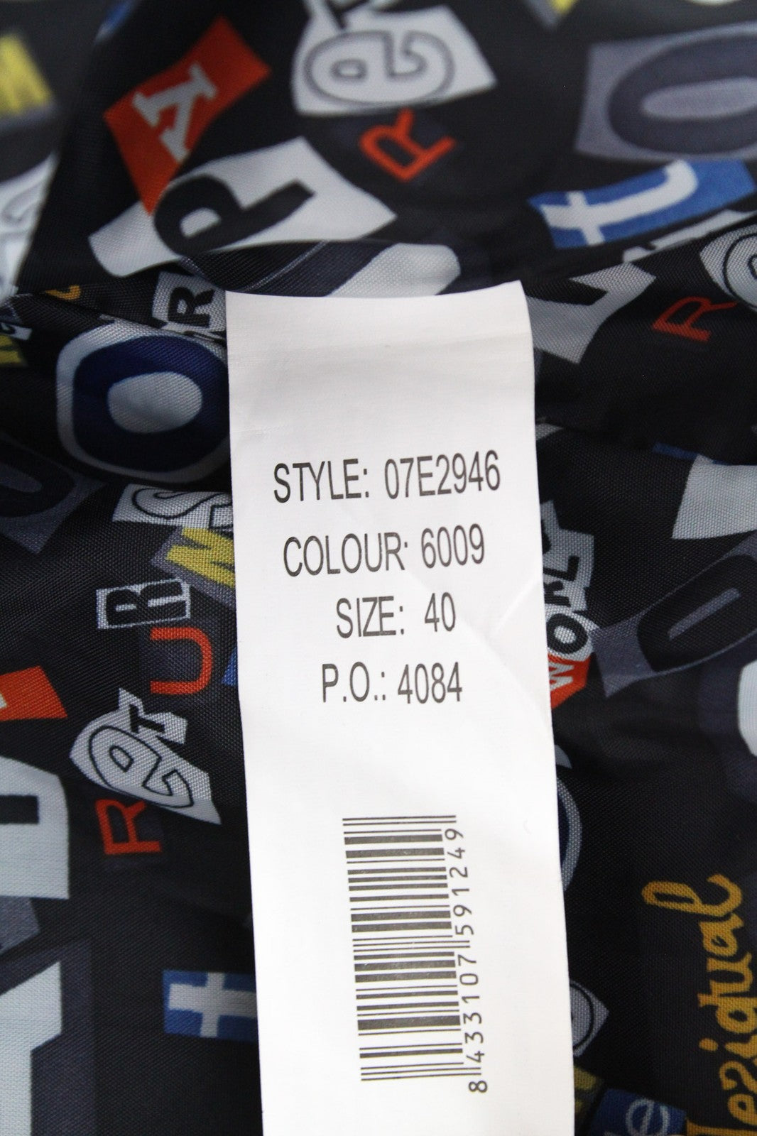 DESIGUAL Women's EU40 Blue Wool Blend Designer Coat Kimono Embroidered Tartan