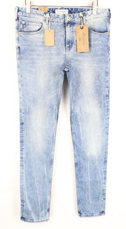 „SCOTCH &amp; SODA“ skim vyriški W34/L34 ploni skalbti mėlyni tamprūs džinsai 