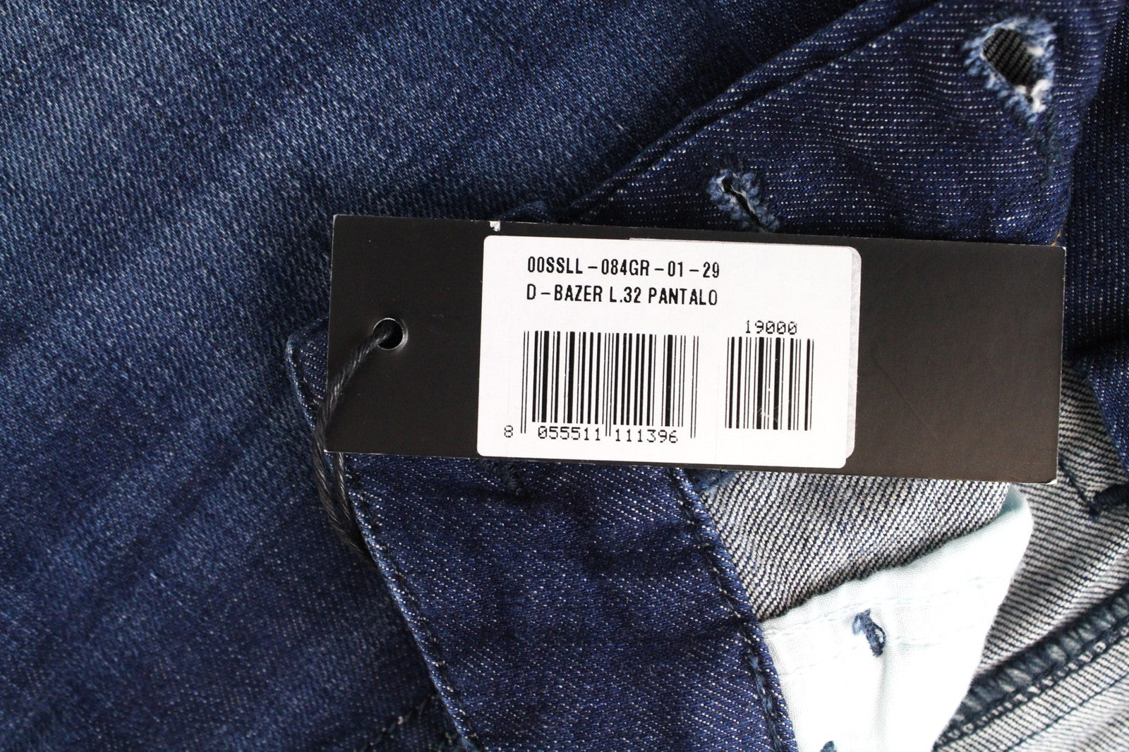 DIESEL D-Bazer 084GR Men's Jeans W29/L32 Blue Cotton Stretch Wash Tapered Fit