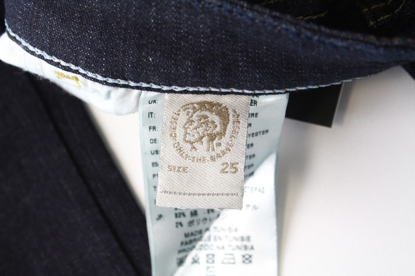 DIESEL Skinzee 0813C Women's Jeans W25/L32 Blue Stretch Super Slim Skinny Fit