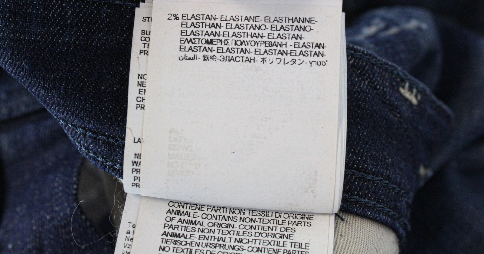 REPLAY Anbass Men's Jeans W30/L32 Deep Blue Slim Fit Distressed High Stretch