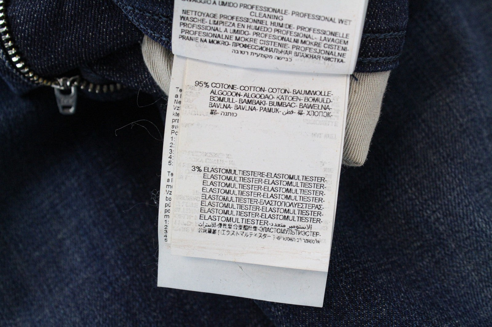 REPLAY Anbass Men's Jeans W30/L32 Deep Blue Slim Fit Distressed High Stretch