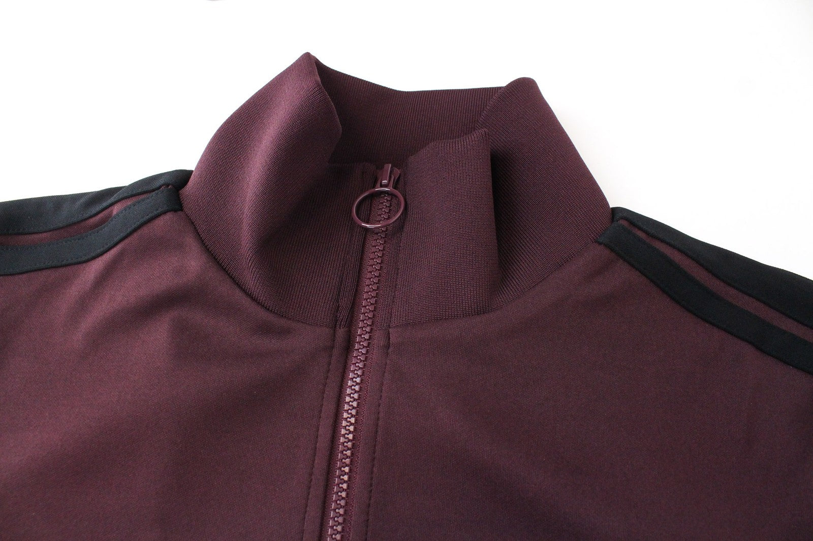 REPLAY Men's Sweatshirt L Burgundy High Neck Jersey Track Classic Zip Sports