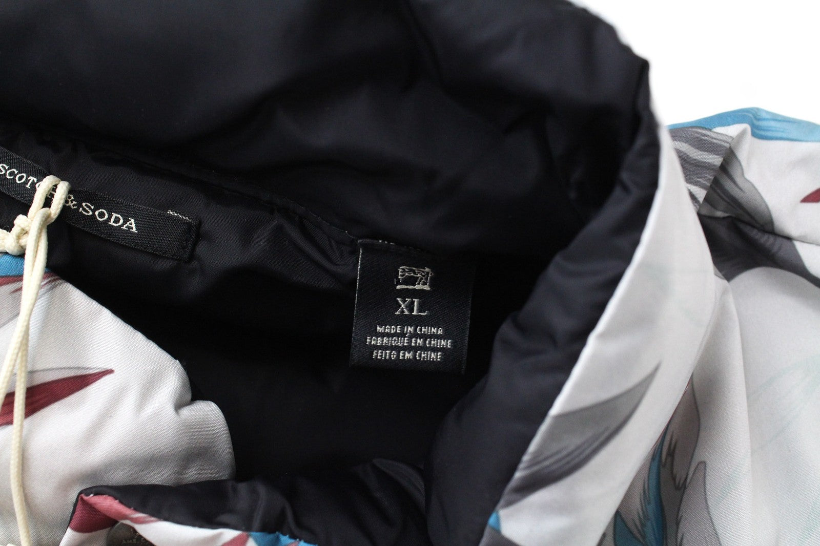 SCOTCH & SODA Ams Couture Men's Waistcoat XL Blue Reversible Lined Pattern Vest