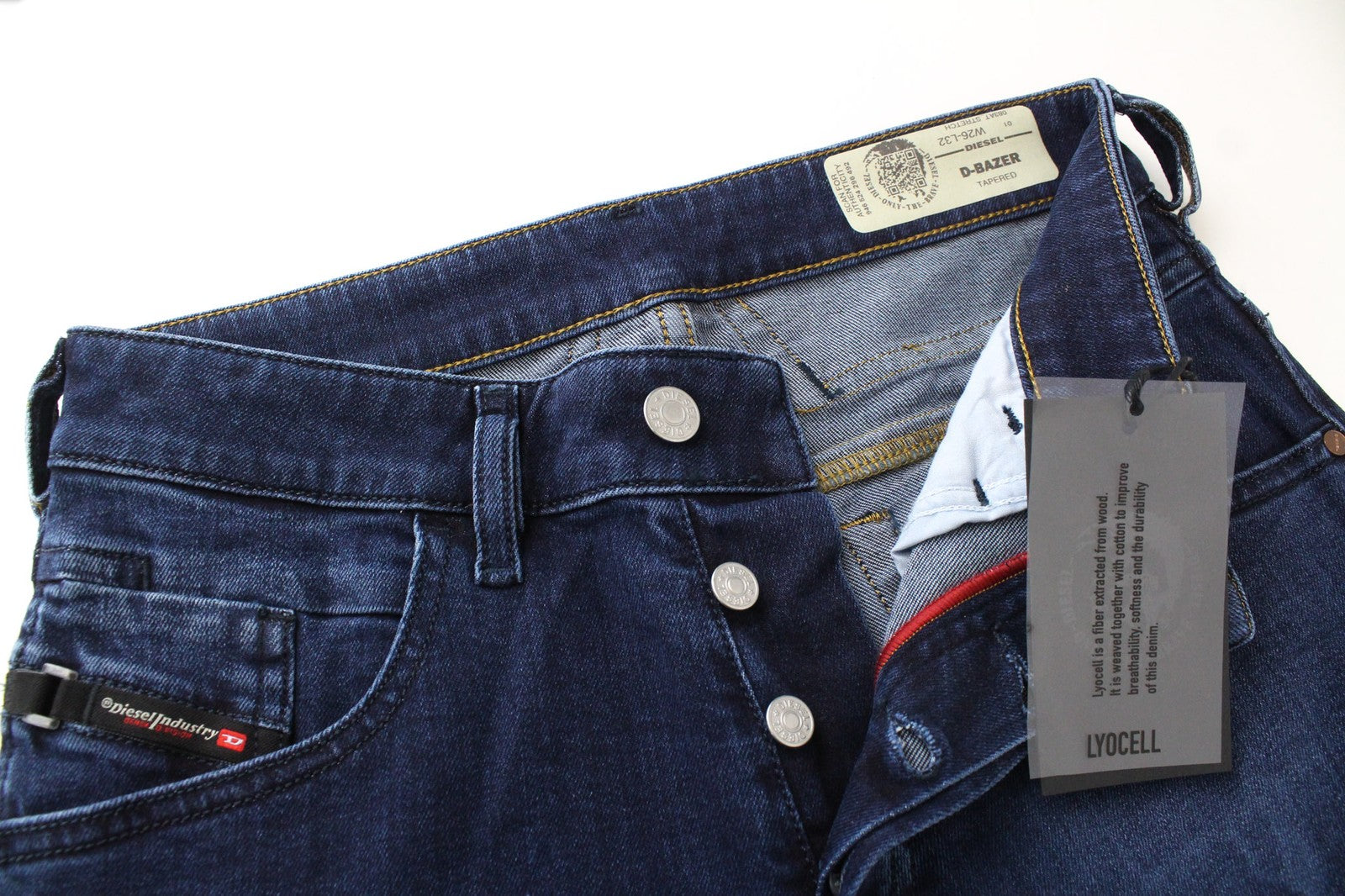 DIESEL D-Bazer 083AT Men's Jeans W26/L32 Boys Blue Cotton Stretch Tapered Fit