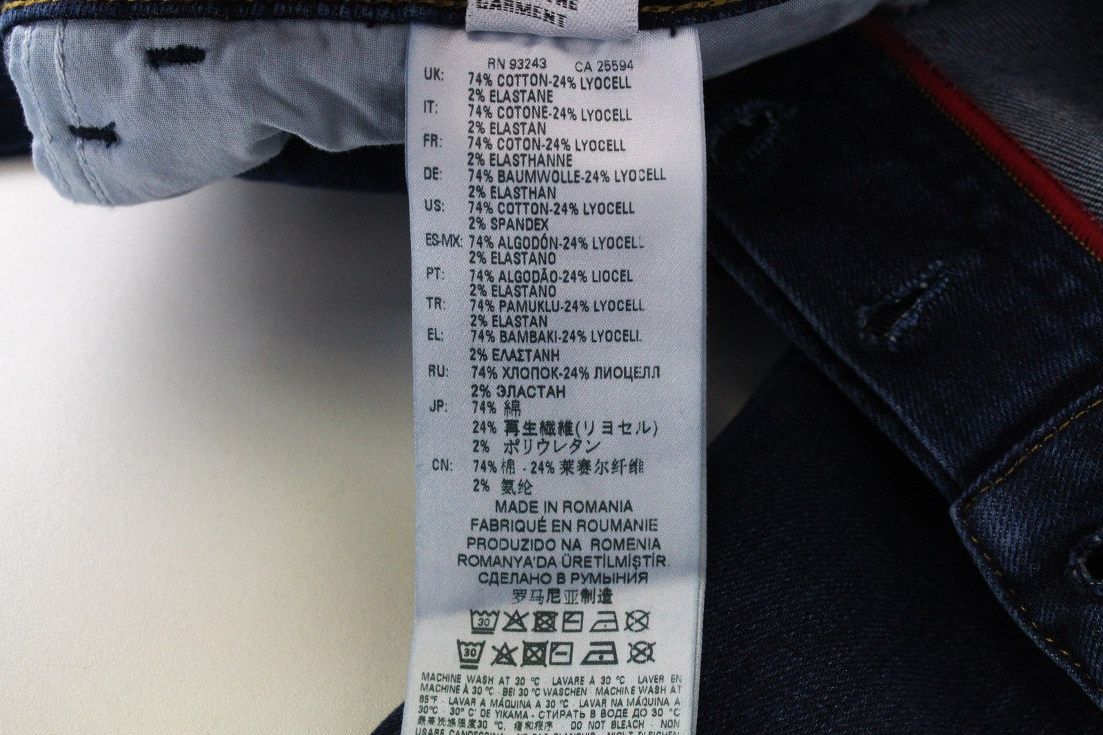 DIESEL D-Bazer 083AT Men's Jeans W26/L32 Boys Blue Cotton Stretch Tapered Fit