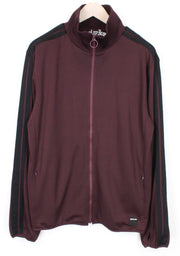 REPLAY Men's Sweatshirt 2XL Dark Red Long Sleeve Zip-Up Pocketed Casual