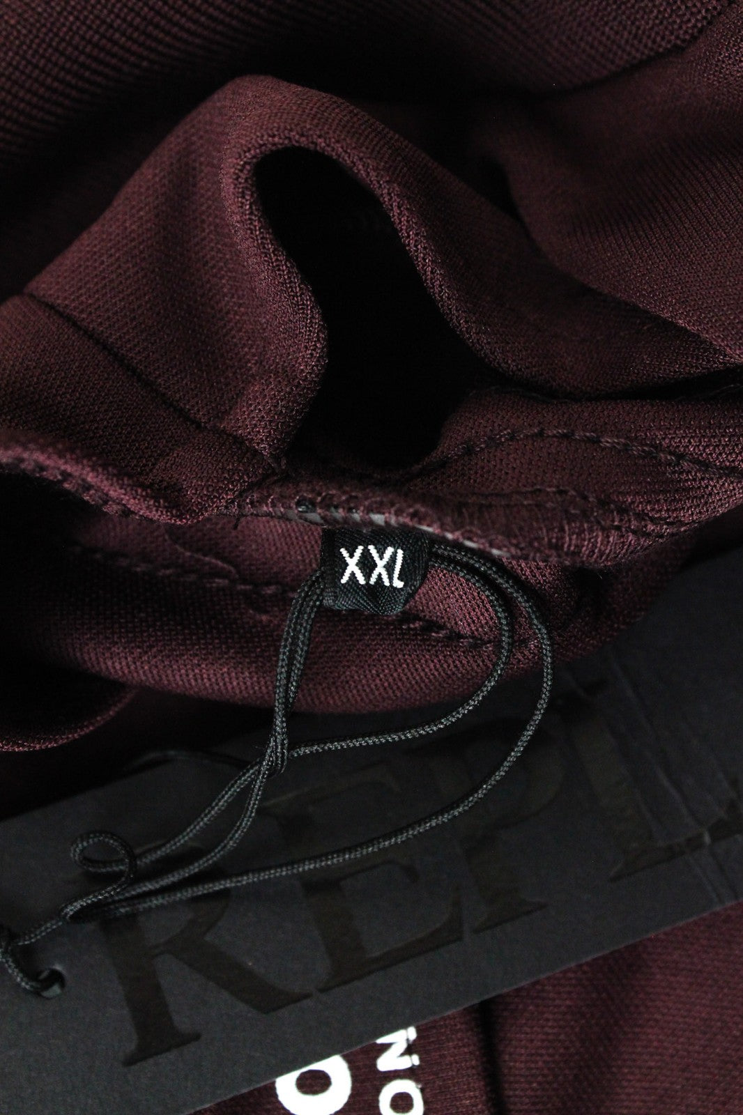 REPLAY Men's Sweatshirt 2XL Dark Red Long Sleeve Zip-Up Pocketed Casual