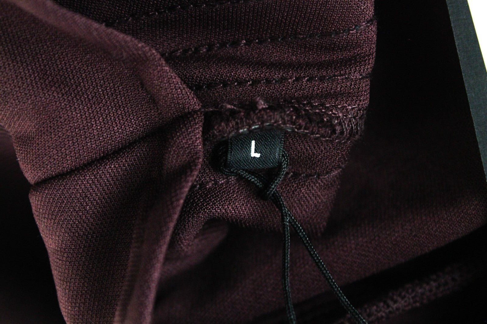 REPLAY Men's Sweatshirt L Burgundy Ribbed High Neck Track Zip-Up Jersey Classic