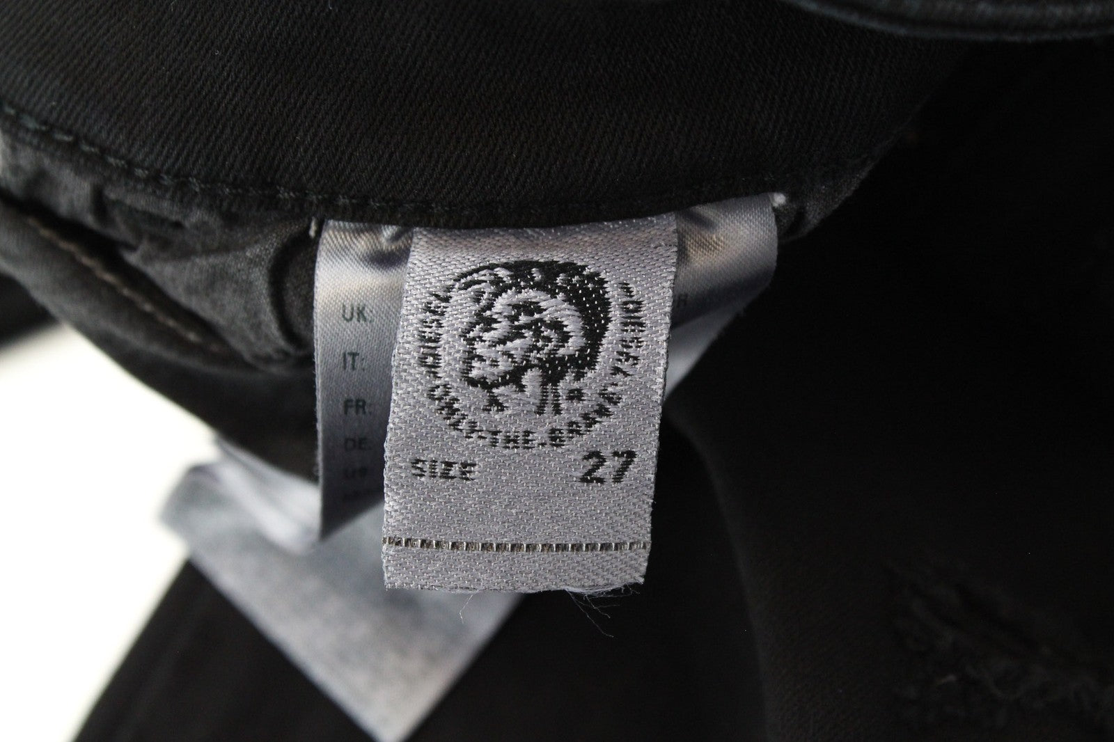 DIESEL Slandy-Ankle 084EX Women's Jeans W27/L32 Slim Skinny Black Stretch Fit