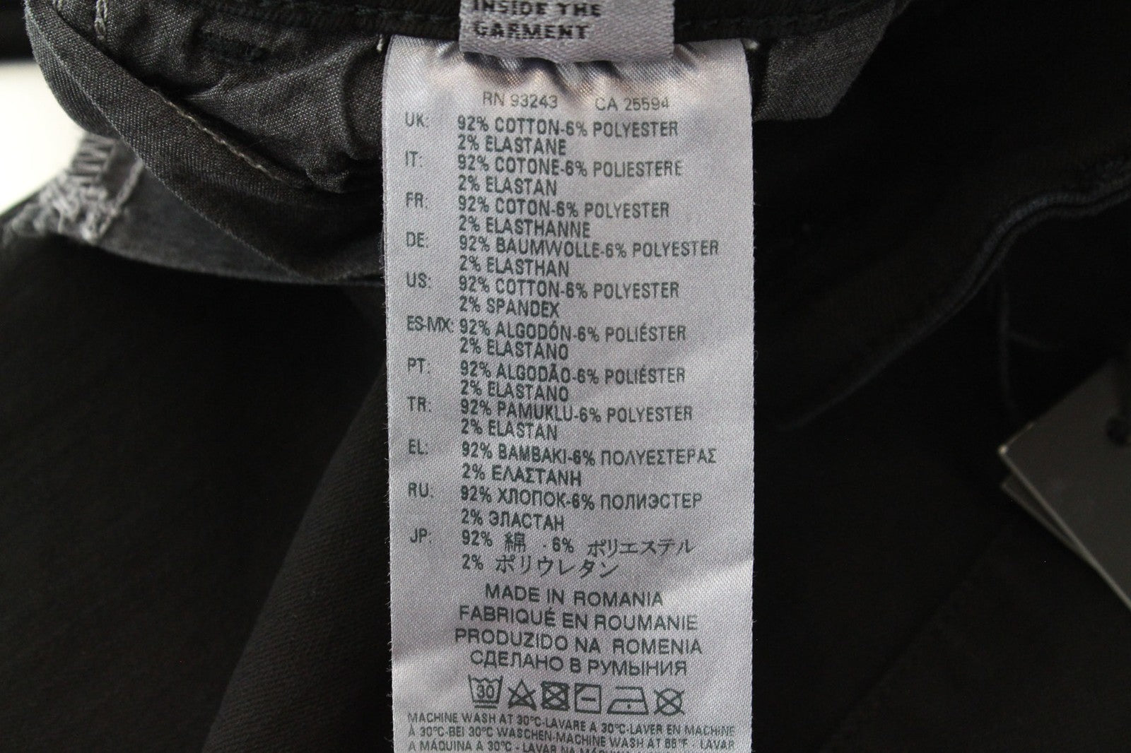 DIESEL Slandy-Ankle 084EX Women's Jeans W27/L32 Slim Skinny Black Stretch Fit