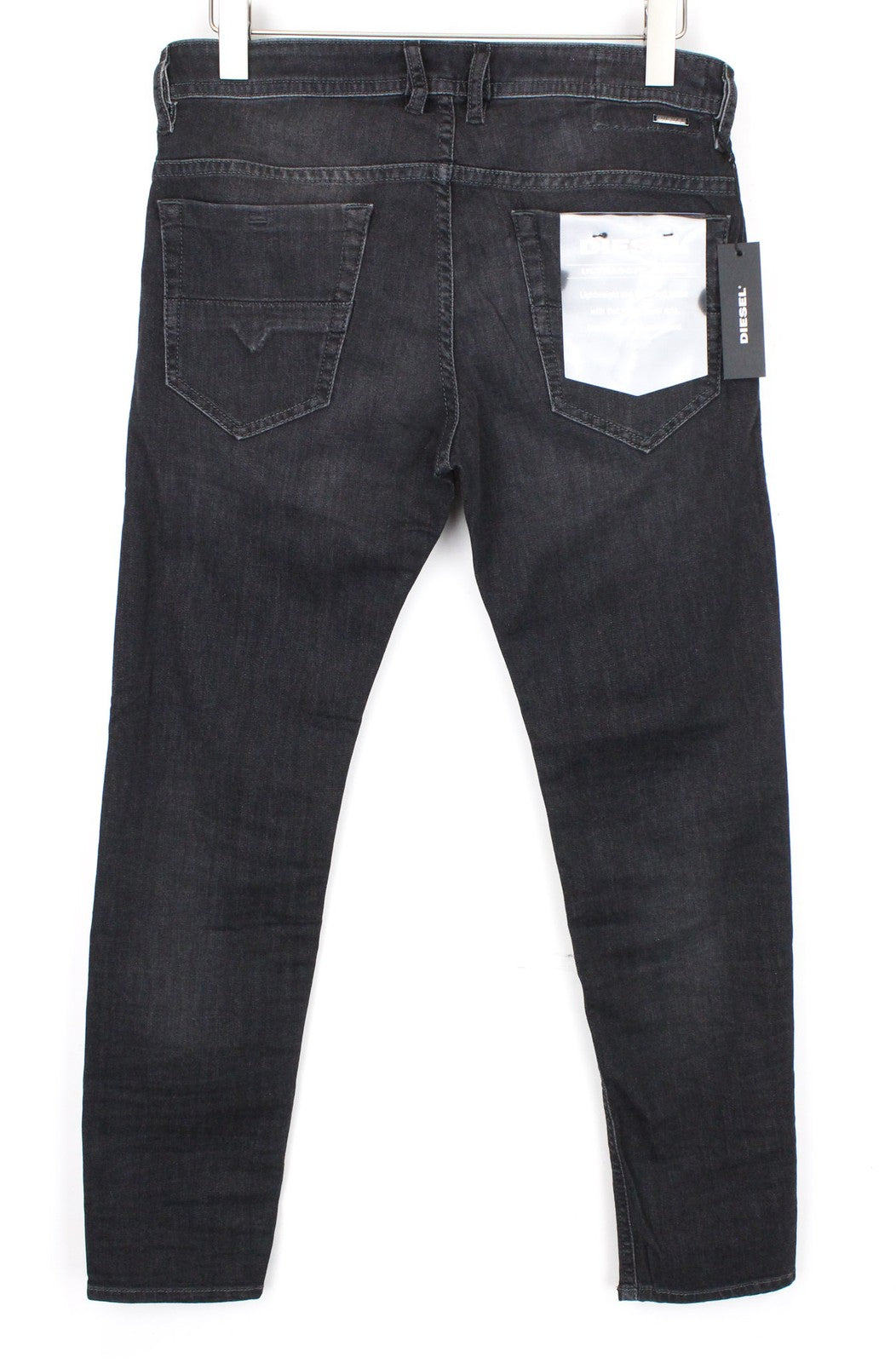 DIESEL Thommer 0687J Men's Jeans W32/L30 Dark Grey Cotton Stretch Slim-Skinny