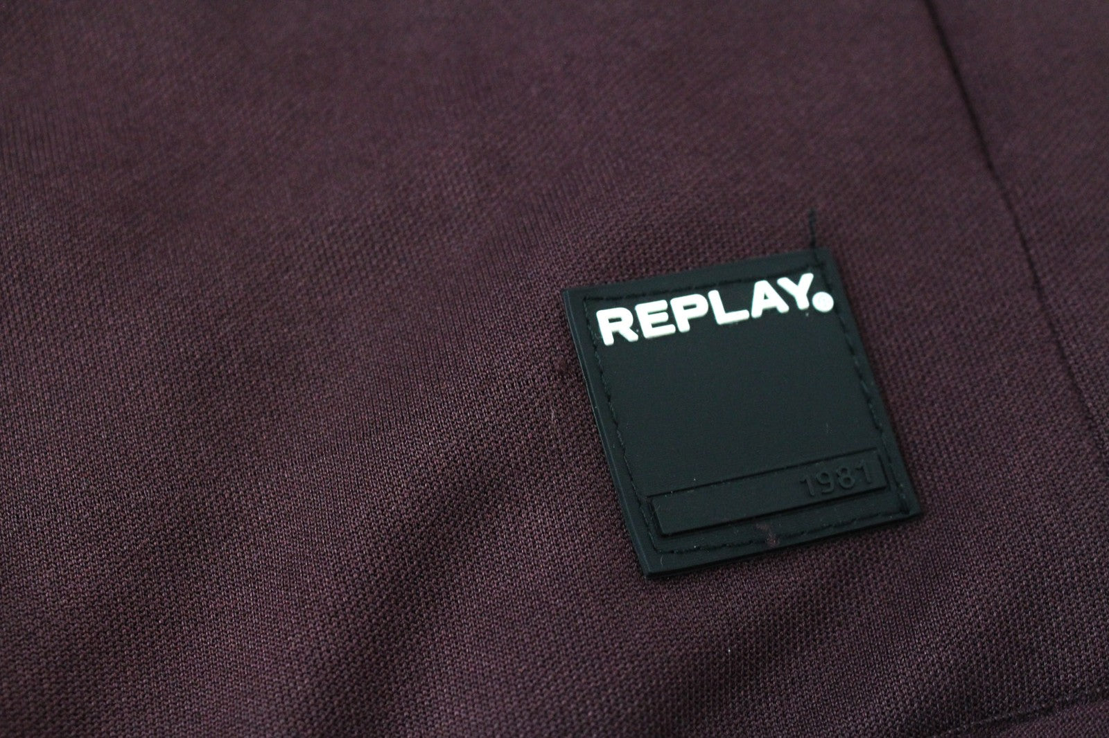 REPLAY Men's Sweatshirt 2XL Deep Red Long Sleeve Zip-Up Pocket Casual Style