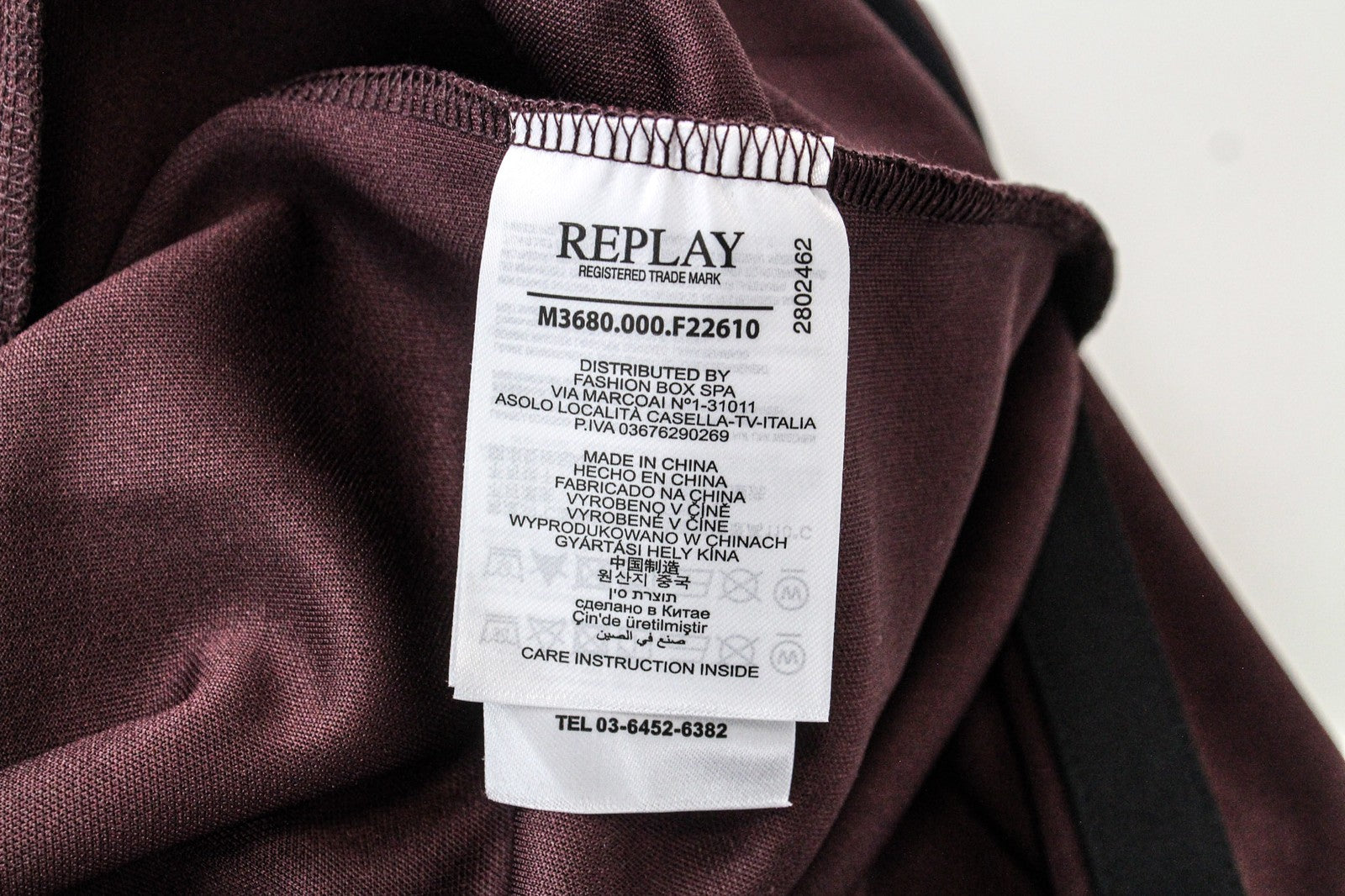 REPLAY Men's Sweatshirt 2XL Deep Red Long Sleeve Zip-Up Pocket Casual Style