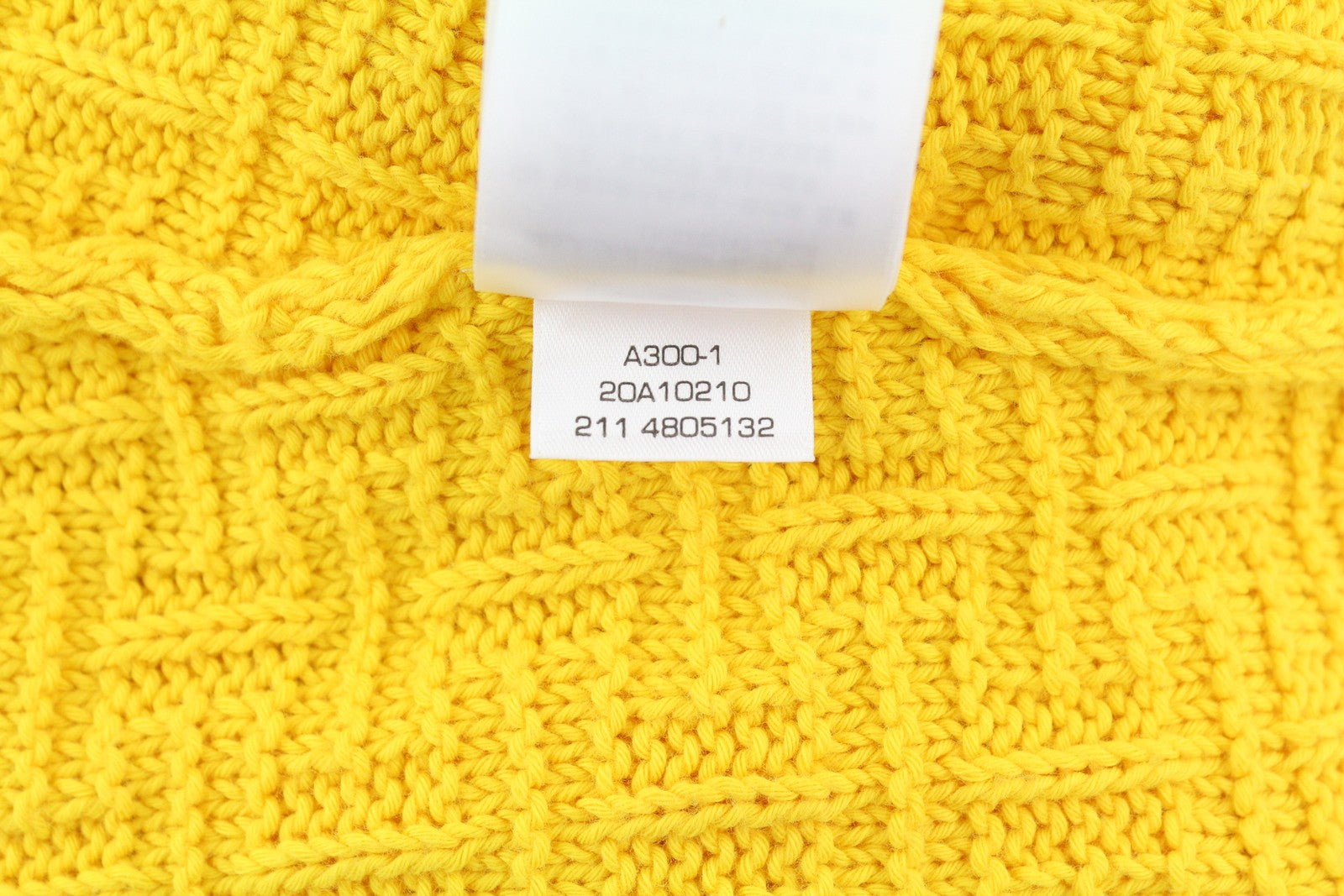 GANT Signature Textured C-Neck Women Jumper M Yellow Knitted Casual Pullover