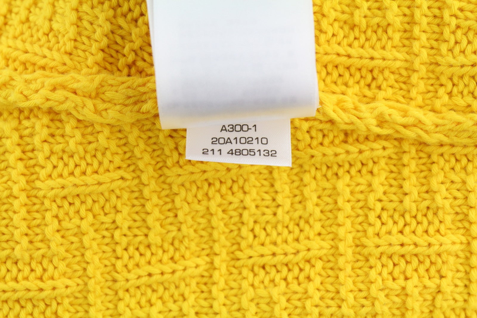 GANT Signature Textured C-Neck Women Jumper L Yellow Knitted Casual Pullover