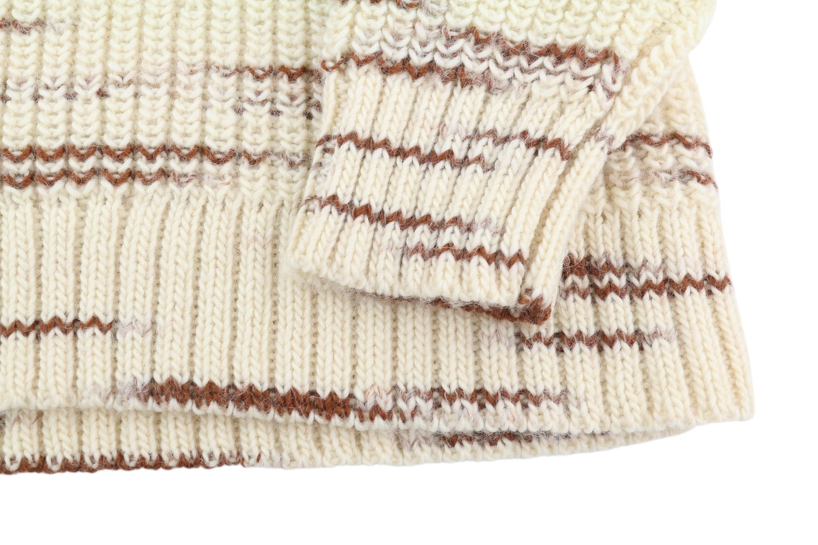 GANT Multi Color Turtle Women Jumper XS Beige Wool Tight-Knit Patterned Pullover