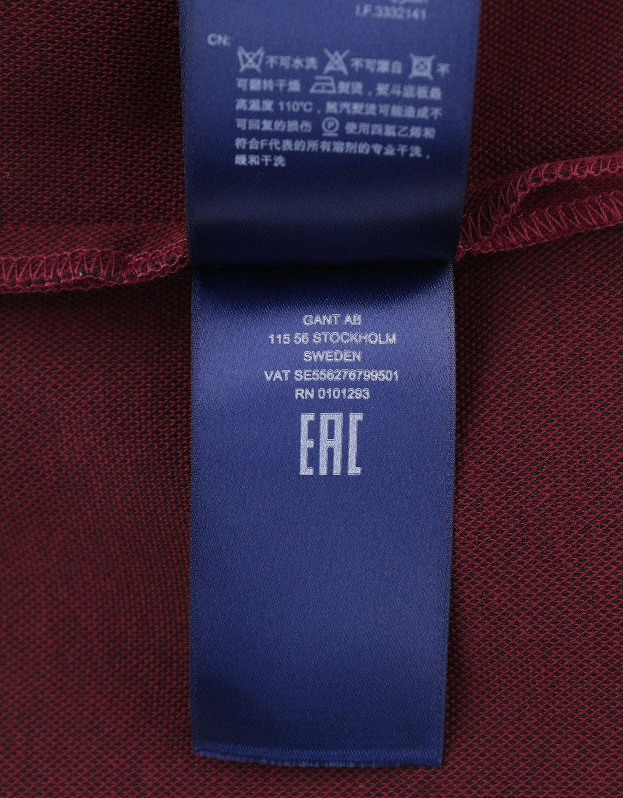 GANT Jersey Cigarette Women Trousers EU38 Red Slim Fit Flat Front Ankle Length