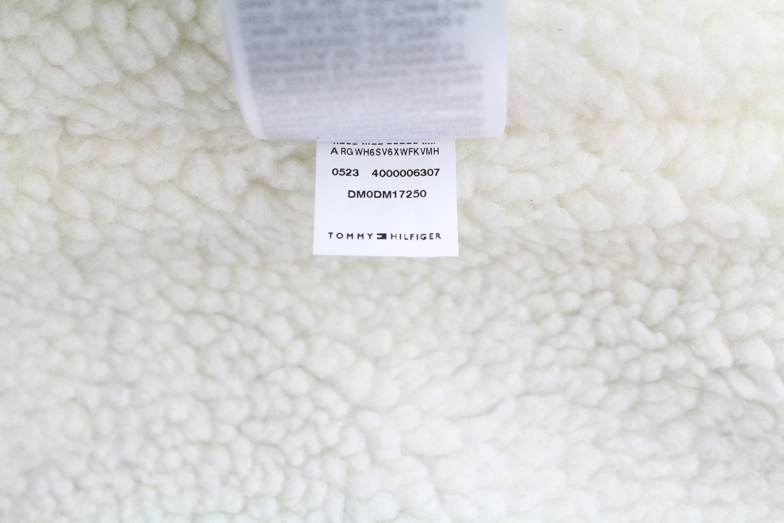 TOMMY HILFIGER Tjm Check Sherpa Men Jacket S Khaki Green Overshirt Logo RRP€170